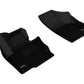3D MAXpider 2009-2019 Volkswagen Tiguan/Tiguan Limited Kagu 1st Row Floormat - Black L1VW02111509