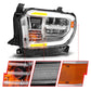ANZO 2014-2021 Toyota Tundra LED Crystal Headlights w/ Switchback Chrome Housing w/ DRL 111534