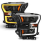 Anzo 2015-2016 Ford F-150 Projector Headlights w/ Plank Style Switchback Bl