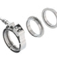 Borla Universal 2.25in Stainless Steel 3pc V-Band Clamp w/ Male and Female Flanges 18007