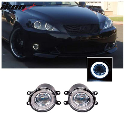 2011-2017 Toyota Sienna 2PC Hi-Power 10W LED Halo Projector Fog Lights