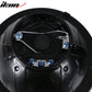 Universal 2PCS 5" Round Headlights Angel Eye Crystal Clear Red Halo