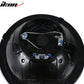 Universal 7In Round Chrome Half White Half Black RGB Halo Headlights