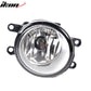2009-2010 Toyota Corolla Clear w/ Silver Bezel Fog Lights