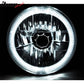 1997-2018 Jeep Wrangler TJ JK 7" 2PC Headlights Round W/White SMD Halo