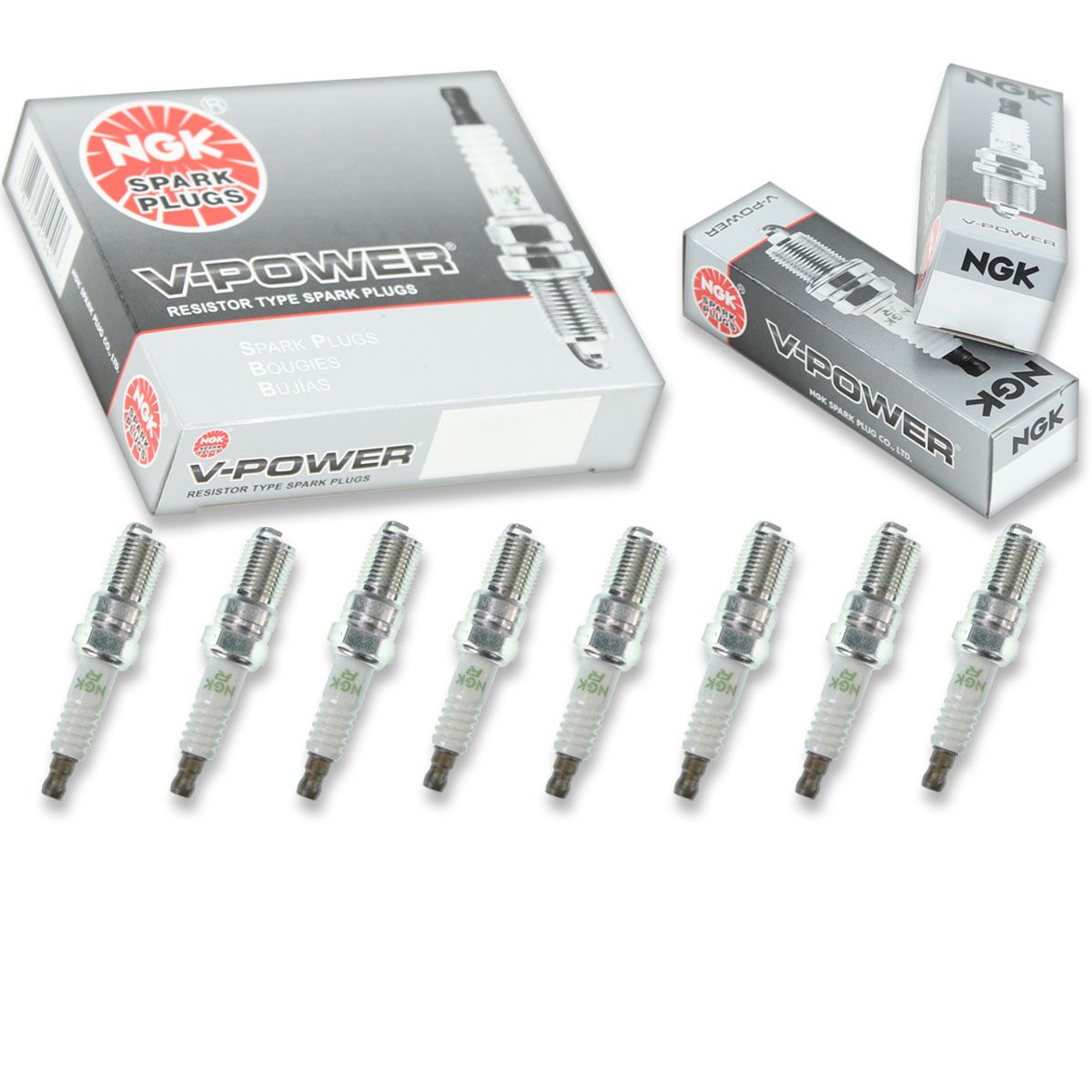NGK BR7EF 3346 Spark Plugs, Pack of 10