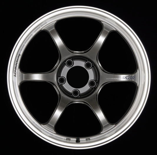 Advan RG-D2 18x9.5 +40mm 5-100 Machining & Racing Hyper Black Wheel YAT8J40DHB