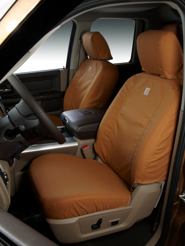 Covercraft 22-23 Jeep Grand Wagoneer Carhartt SeatSaver Custom Second Row Seat Covers - Brown SSC7569CABN