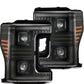 AlphaRex 17-19 Ford F-250/350/450/550 Super Duty PRO-Series Proj Headlights Alpha-Bk w/SS & DRL 880320 *Discontinued