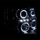 Anzo 2007-2013 Chevrolet Silverado 1500 Projector Headlights w/ Halo Chrome
