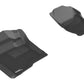 3D MAXpider 2007-2013 Chevrolet Silverado Extended/Crew Cab Kagu 1st Row Floormat - Black L1CH04711509