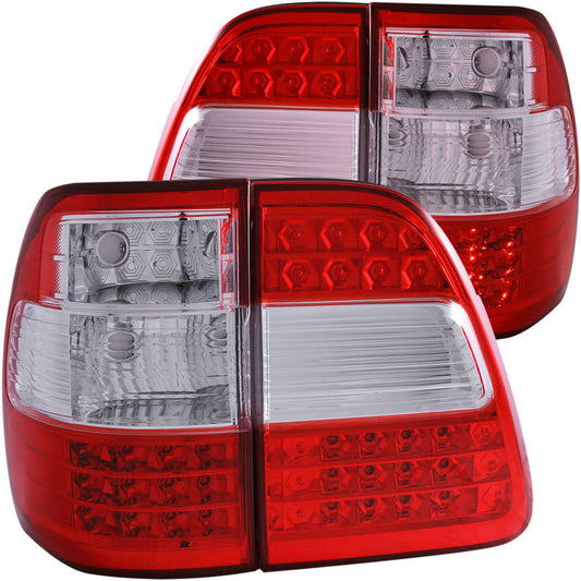 Anzo 1998-2005 Toyota Land Cruiser Fj LED Taillights Red/Clear G2