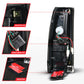 ANZO 88-99 Chevy/GMC C/K1500/2500/3500 Full LED Light Tube Taillights Black Housing Smoke Lens 311486