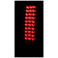 Anzo 2007-2013 Chevrolet Silverado 1500 LED Taillights Black