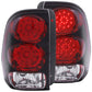 Anzo 2002-2009 Chevrolet Trailblazer LED Tail lights Red/Clear