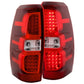 Anzo 2007-2013 Chevrolet Avalanche LED Taillights Red/Clear