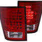 Anzo 2007-2010 Jeep Grand Cherokee LED Tail lights Red/Clear