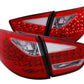 Anzo 2010-2013 Hyundai Tucson LED Taillights Red/Clear 4pc