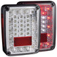 Anzo 2007-2015 Jeep Wrangler LED Tail lights Chrome