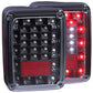Anzo 2007-2015 Jeep Wrangler LED Taillights Black