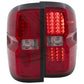 Anzo 2014-2016 Chevrolet Silverado LED Taillights Red/Clear