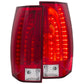 Anzo 2007-2014 Chevrolet Suburban LED Tail lights Red/Clear G5
