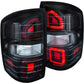Anzo 2014-2015 Gmc Sierra LED Taillights Black G2