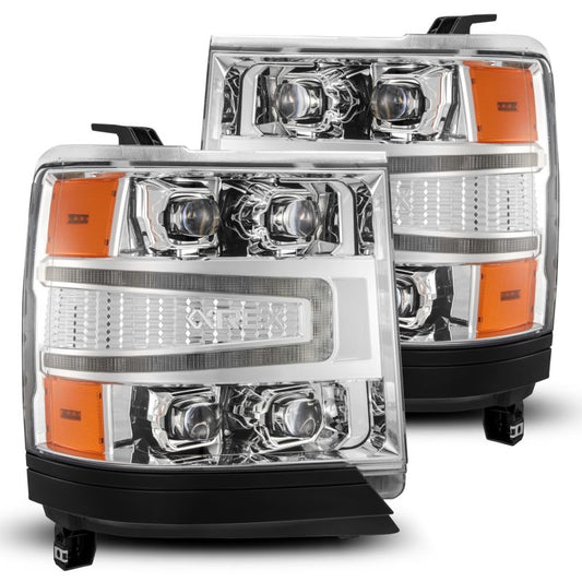 AlphaRex 16-18 Chevy 1500HD NOVA-Series LED Proj Headlights Chrm w/Actv Lgt/SeqSig & DRL(Req 810023) 880238 *Discontinued