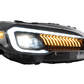 Subaru WRX & WRX STI 1st Gen (VA) Black LED Matrix Projector Headlights (2015-2021)