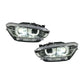 BMW 1 Series F20 / 118i Dual-Color (Yellow / White) LED Headlight Assembly with High / Low Beam 2015 - 2018