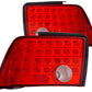 Anzo 1999-2004 Ford Mustang LED Tail lights Red /Clear
