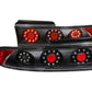 Anzo 1995-1999 Mitsubishi Eclipse LED Tail lights Black 3pc