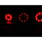 Anzo 1995-1999 Mitsubishi Eclipse LED Tail lights Black 3pc