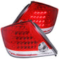 Anzo 2005-2010 Scion Tc LED Tail lights Red/Clear