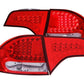 Anzo 2006-2011 Honda Civic LED Tail lights Red/Clear
