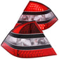 Anzo 2000-2005 Mercedes Benz S Class W220 LED Tail lights Red/Clear