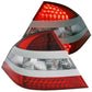 Anzo 2000-2005 Mercedes Benz S Class W220 LED Tail lights Red/Clear