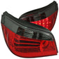 Anzo 2004-2007 BMW 5 Series E60 LED Tail lights Red/Smoke