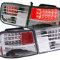 Anzo 1996-2000 Honda Civic LED Tail lights Chrome G3