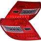 Anzo 2008-2010 Mercedes Benz C Class W204 LED Tail lights Red/Clear