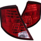 Anzo 2003-2007 Saturn Ion LED Tail lights Red/Clear