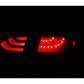 Anzo 2013-2015 Chevrolet Malibu LED Taillights Black 4pc