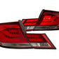 Anzo 2013-2015 Honda Civic LED Taillights Red/Clear