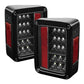 Spyder Jeep Wrangler 07-15 LED Tail Lights Black ALT-YD-JWA07-LED-BK 5070395