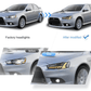 Mitsubishi Lancer Evo X Demon Eyes Dual Beam Projector Headlights (2008-2017)