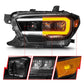 ANZO 16-22 Toyota Tacoma SR/SR5 ONLY Full LED Proj Headlights w/Light Bar Seq. Blk w/Initiation Lgt 111562