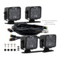 Borne Off-Road 21+ Bronco Light Pods 4pc Ditch 3x3 Flood Upfit BNLT-BR-21-DT4FU