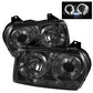 Spyder Chrysler 300 05-08 Projector Headlights LED Halo LED Smke (Not Included) PRO-YD-C305-HL-SM 5009203
