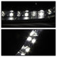 Spyder Audi A4 06-08 Projector Headlights Halogen Model Only - DRL Black PRO-YD-AA405-DRL-BK 5008572
