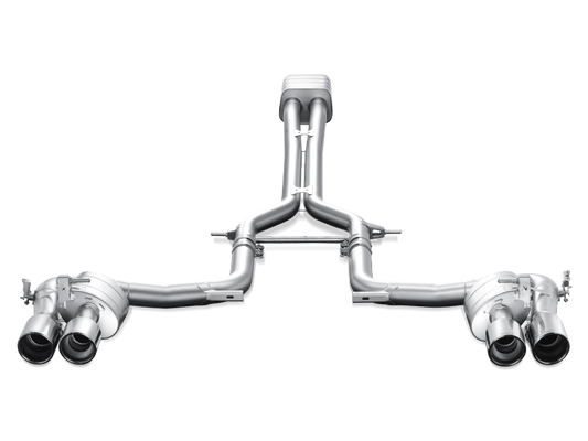 Akrapovic 09-13 Porsche Panamera (970) Evolution Line Cat Back (Titanium) w/ Titanium Tips S-PO970E